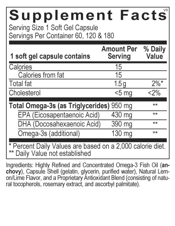 Omega-3 Fish Oil EPA DHA Cholesterol